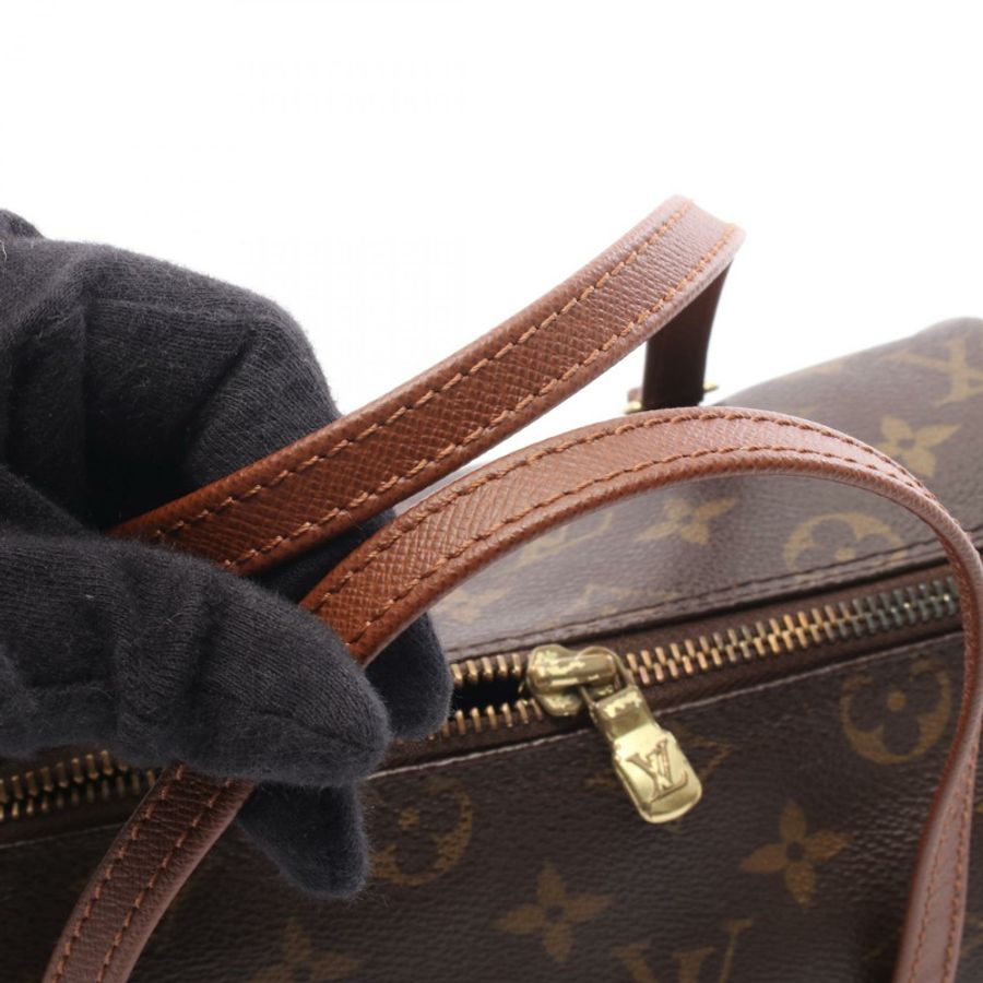 路易威登 Papillon 26 Monogram 舊手提包 M51366 PVC塗層帆布皮革棕色二手女士-9