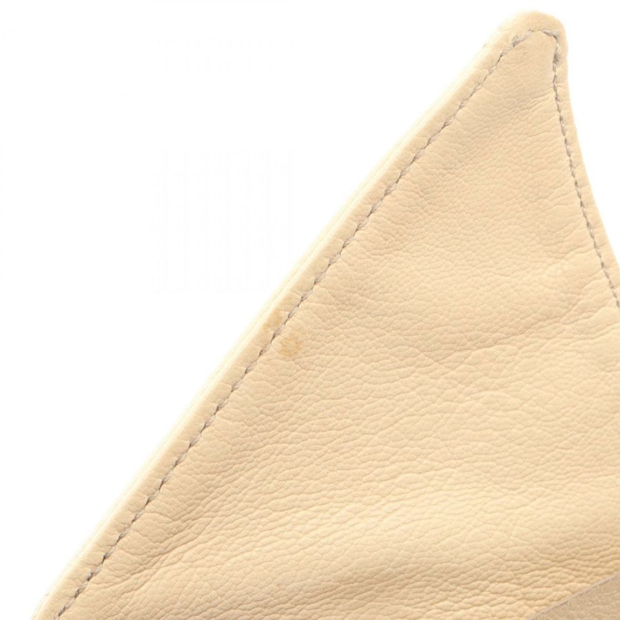 Yves Saint Laurent rive gauche Sac Bow Ribbon Shoulder Bag leather Beige Used Women-5