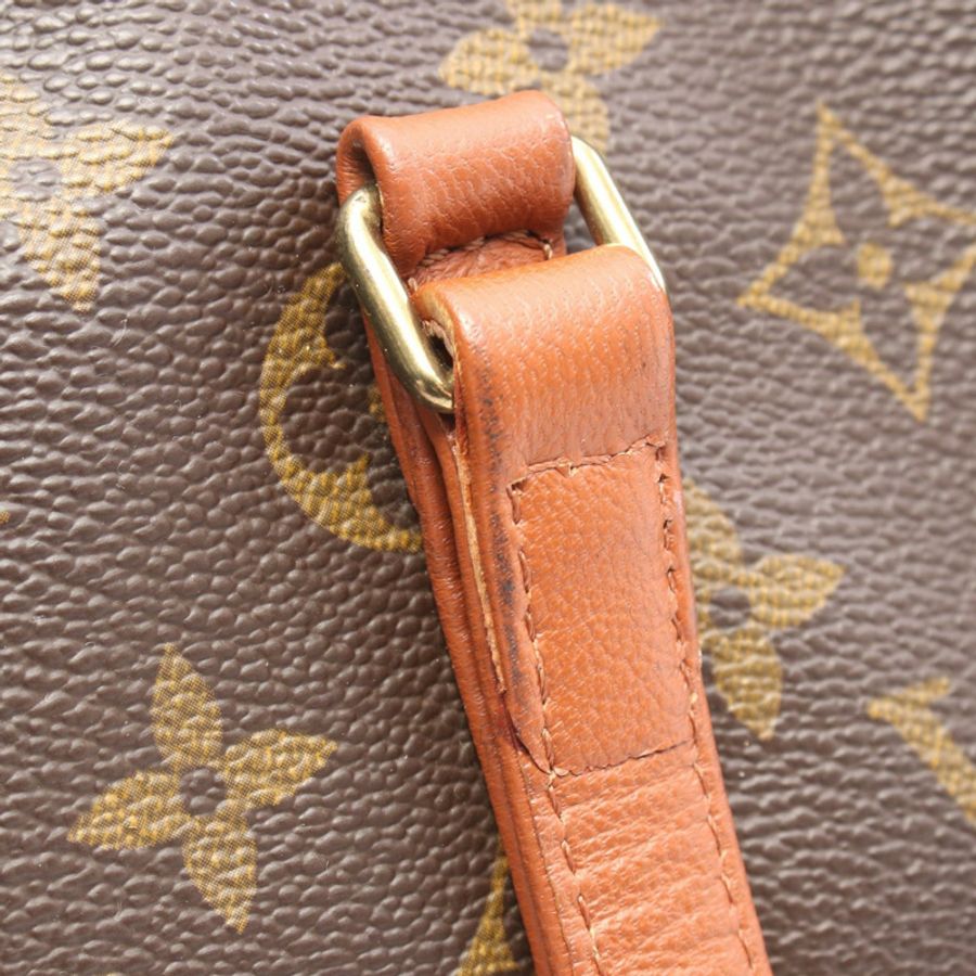 路易威登 Papillon 30 Monogram 舊手提包 M51365 PVC塗層帆布皮革棕色二手女士-5