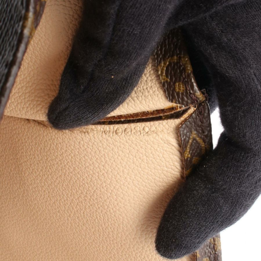 路易威登 Sac Plat 手提包 M51140 Monogram 皮革棕色二手女士-4