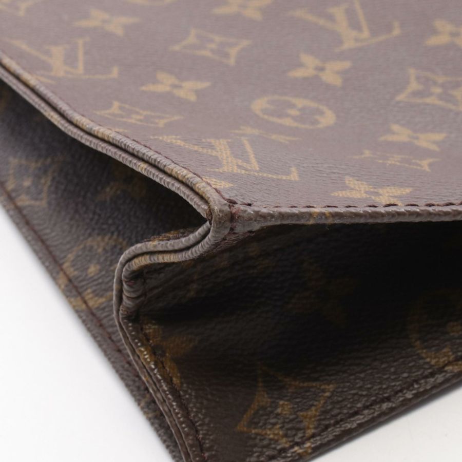 路易威登 Sac Plat 手提包 M51140 Monogram 皮革棕色二手女士-9