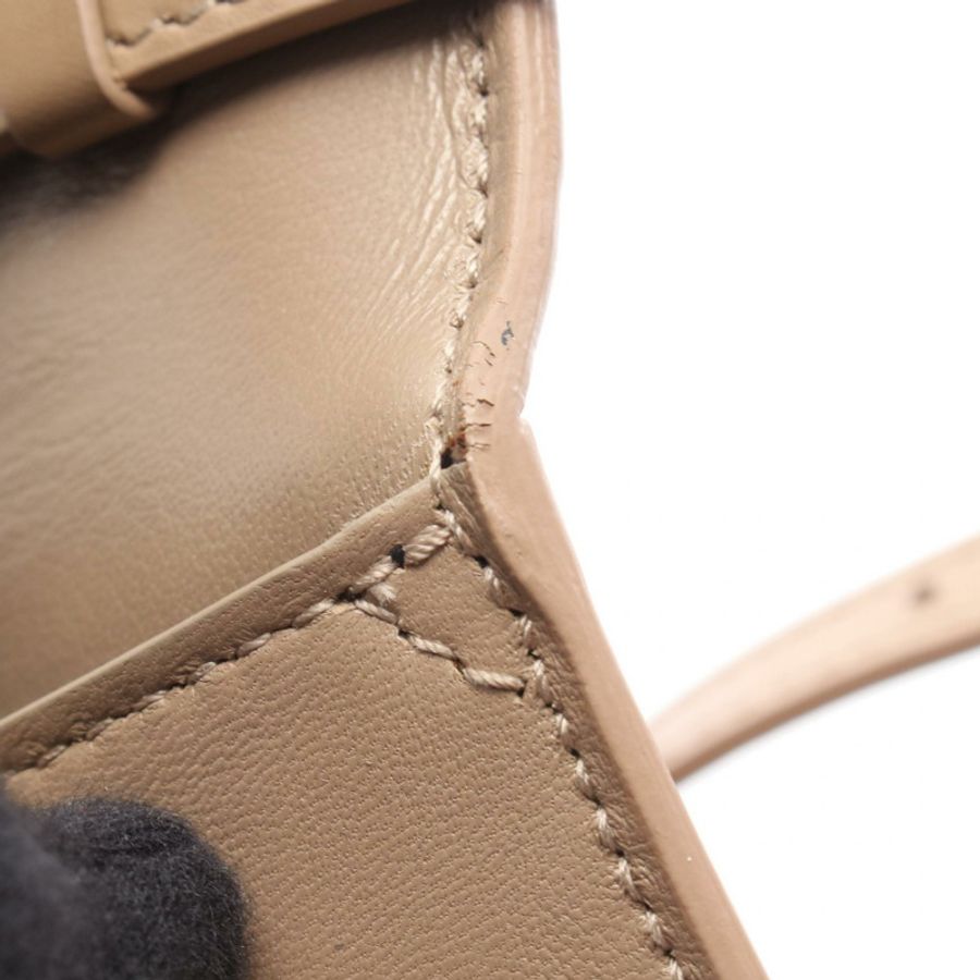BALENCIAGA B-dot 單肩包 592898 皮革 米色 二手 女士-9