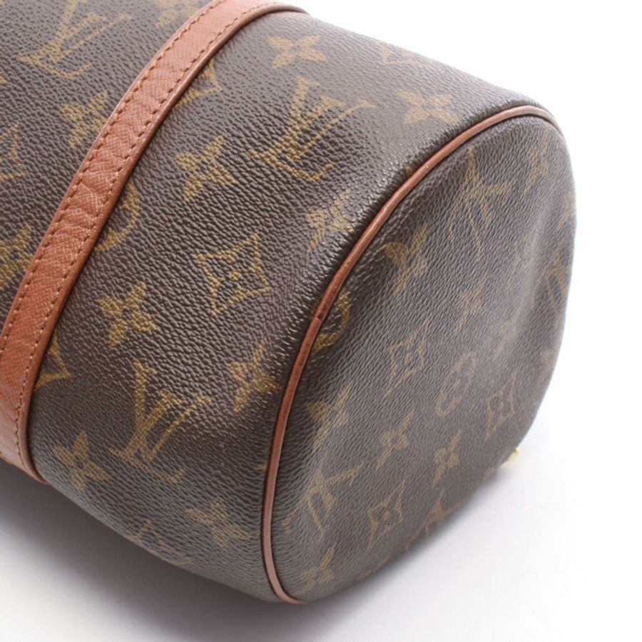 路易威登 Papillon 30 Monogram 舊手提包 M51365 PVC塗層帆布皮革棕色二手女士-6
