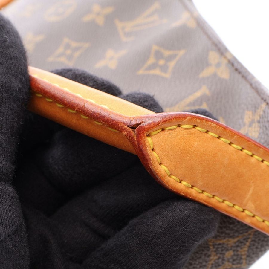 路易威登 Looping MM 單肩手提包 M51146 Monogram 皮革 棕色 二手-7