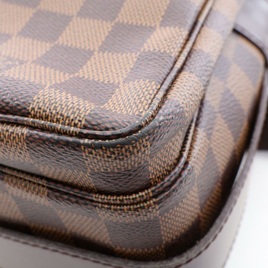 路易威登 Naviglio 單肩斜背包 N45255 Damier 皮革 Ebene 二手-6