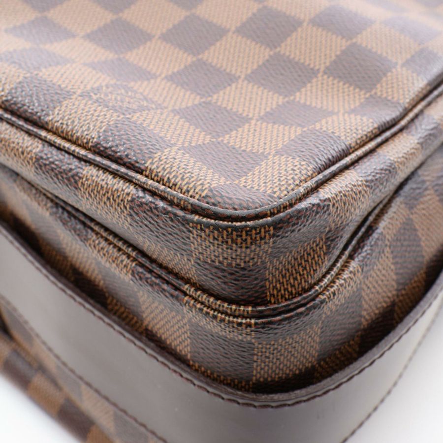 路易威登 Naviglio 單肩斜背包 N45255 Damier 皮革 Ebene 二手-7