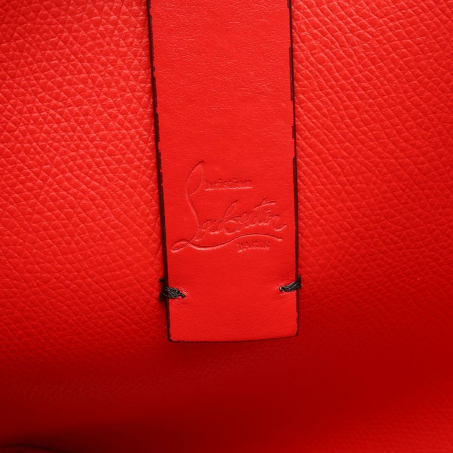 Christian Louboutin CABATA MINI Spike Stud 2WAY 手袋 3255086B078 皮革 黑色 紅色 二手 女士-3