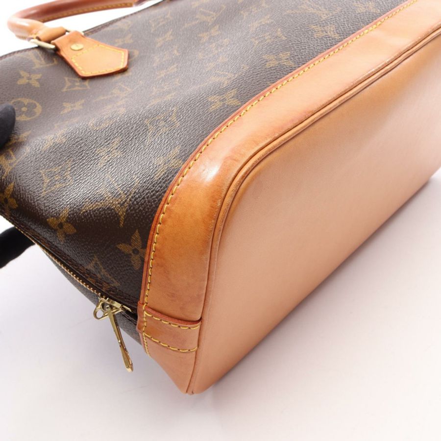 路易威登 Alma PM Monogram 手提包 M51130 PVC塗層帆布皮革棕色二手女士-13
