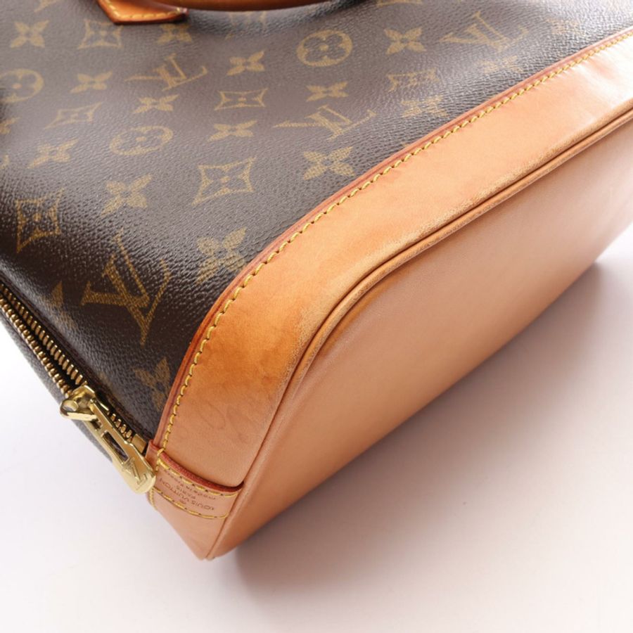 路易威登 Alma PM Monogram 手提包 M51130 PVC塗層帆布皮革棕色二手女士-16
