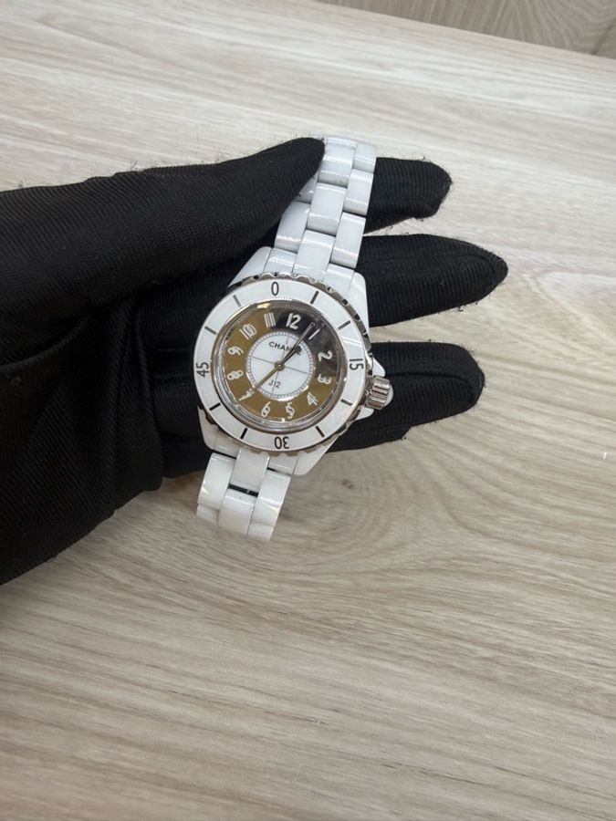 Chanel 白銀雙層數字J12 33MM-8