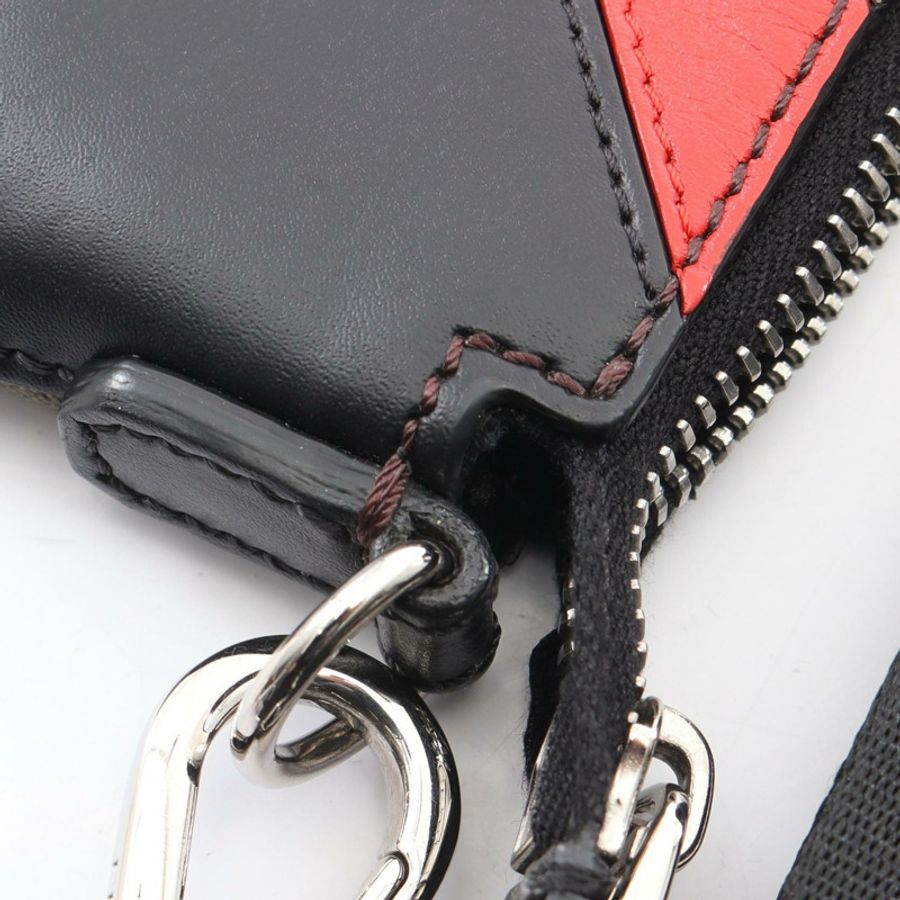FENDI Zucca 肩斜背包 7VA470 PVC塗層帆布皮革 黑色 二手-7