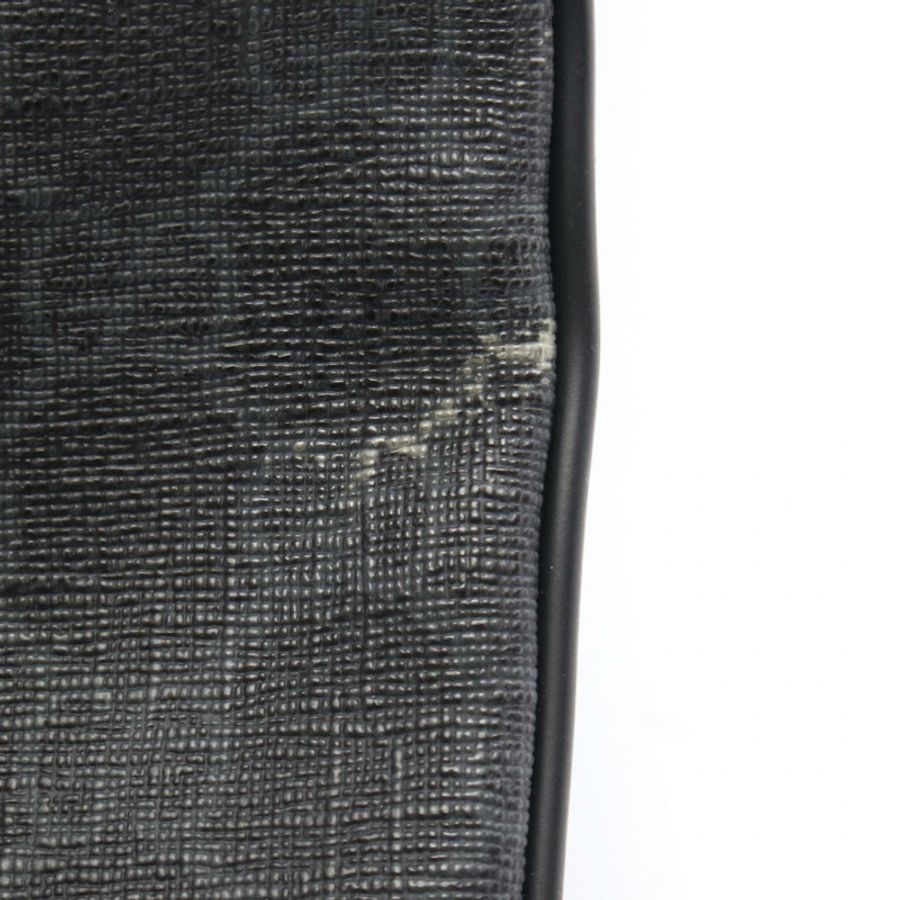 GUCCI GG Supreme 單肩斜背包 162904 帆布皮革 黑色 灰色 二手-4