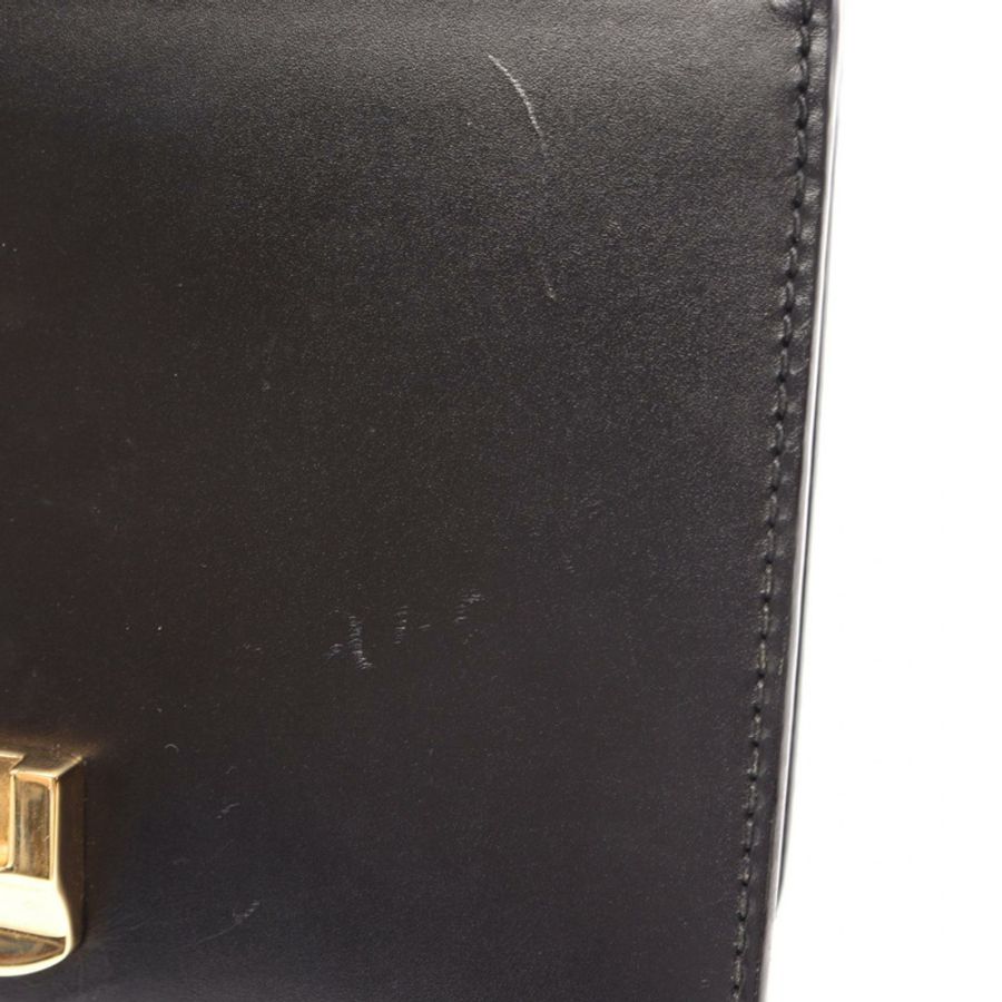 GUCCI Sylvie Webline 鏈條斜背包 431666 皮革 黑色 紅色 二手-11