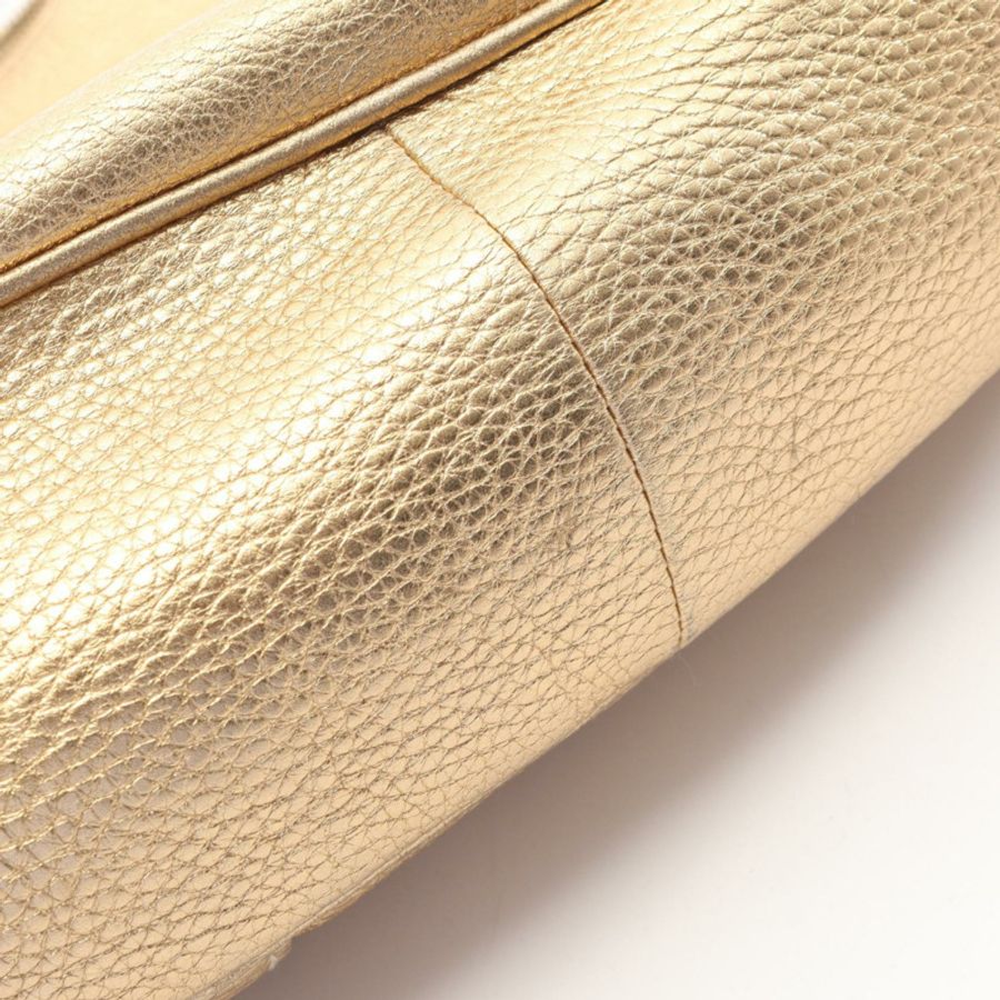 PRADA VIT.DAINO 單肩包 BR3871 皮革 金色 二手 女士-10
