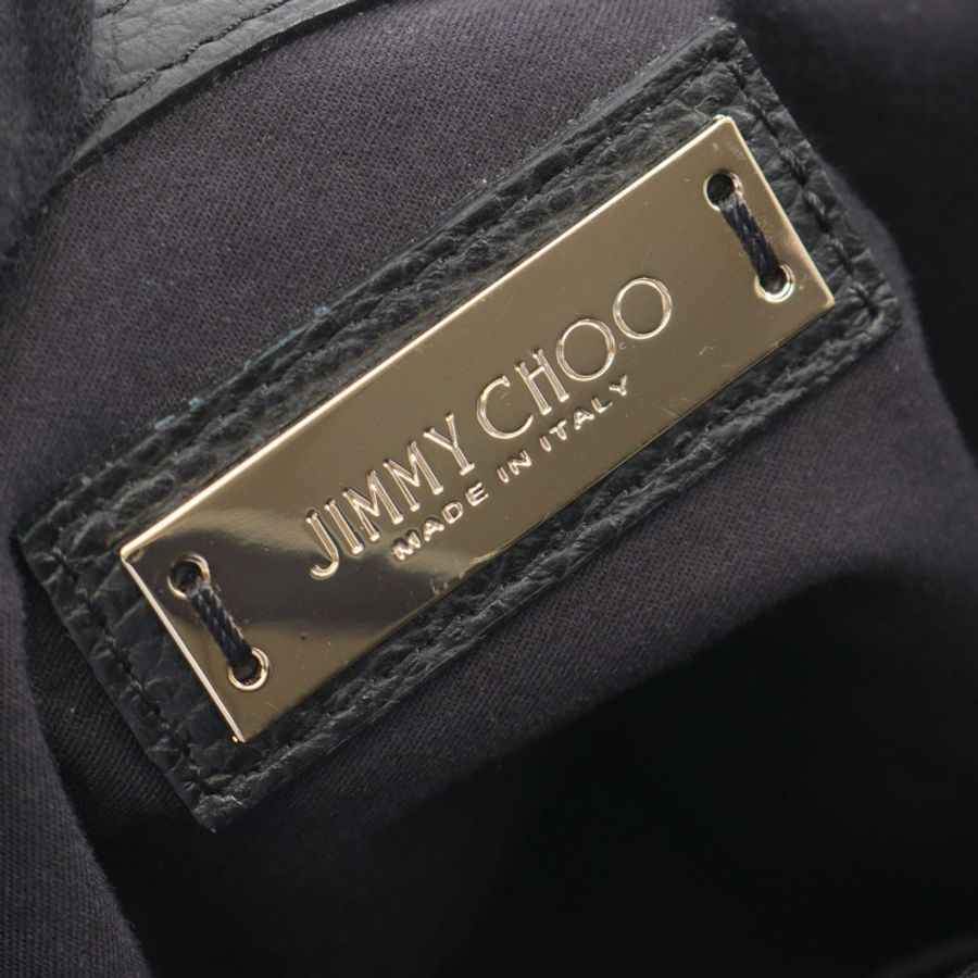 JIMMY CHOO SOFIA S Sofia 星形壓紋手提包,黑色皮革,二手女款-3