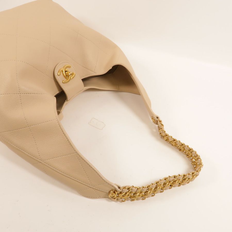 CHANEL 羊皮皮革25P Hobo Bag肩背袋-4