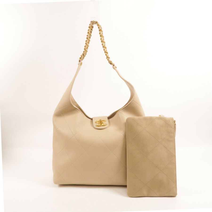 CHANEL 羊皮皮革25P Hobo Bag肩背袋-11