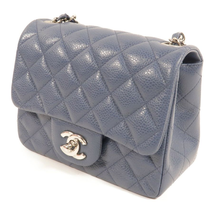 CHANEL 牛皮皮革Mini Classic 17鏈帶肩背袋-1