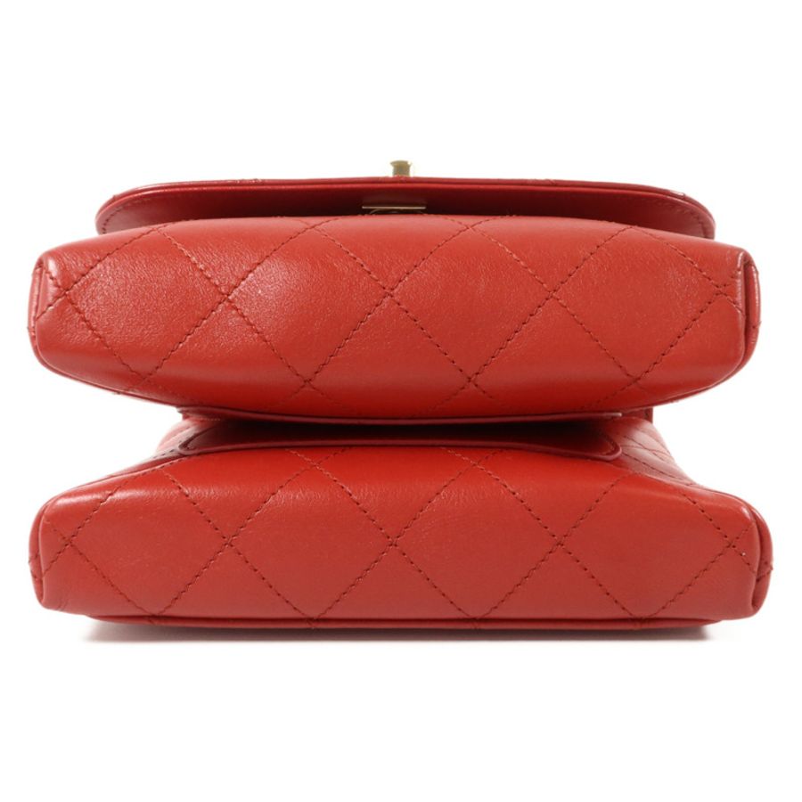 CHANEL 牛皮皮革Double Pocket Top Handle手挽肩背兩用袋-3