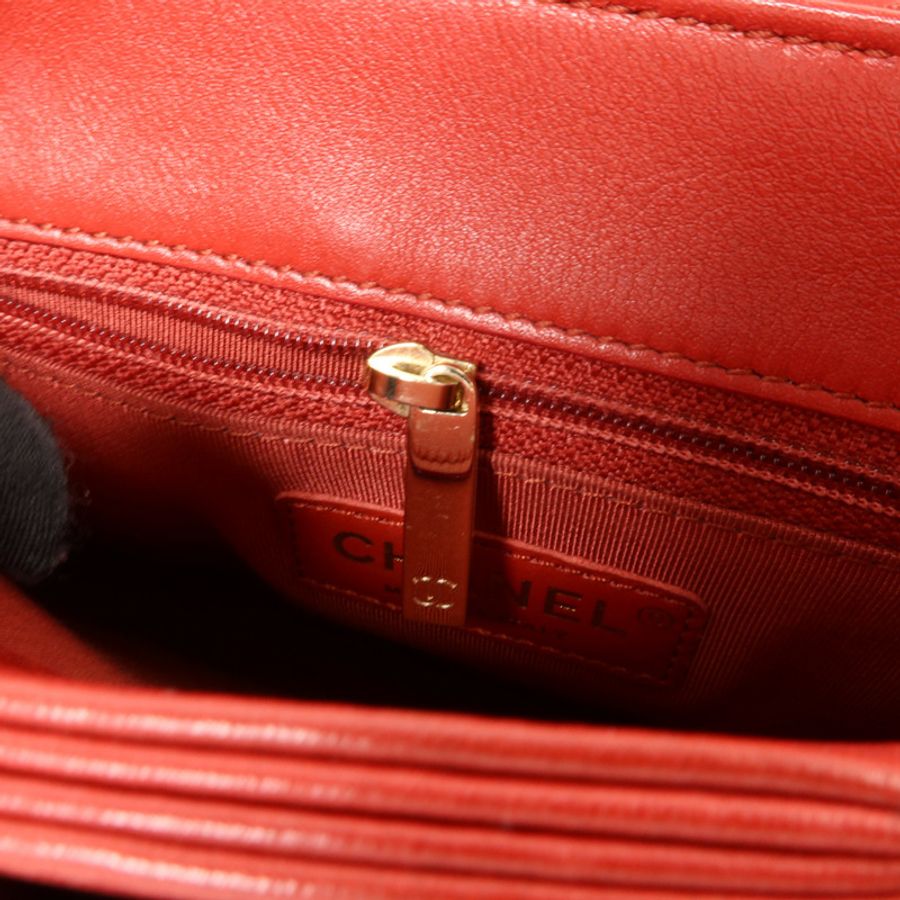 CHANEL 牛皮皮革Double Pocket Top Handle手挽肩背兩用袋-10