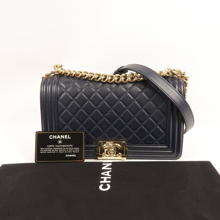 CHANEL 牛皮皮革Boy 25肩背袋-10