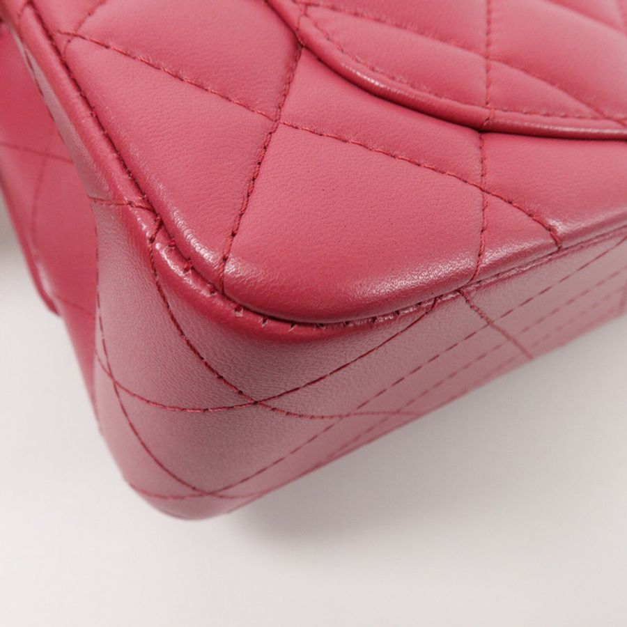 CHANEL 羊皮皮革Classic 20鏈帶肩背袋-11
