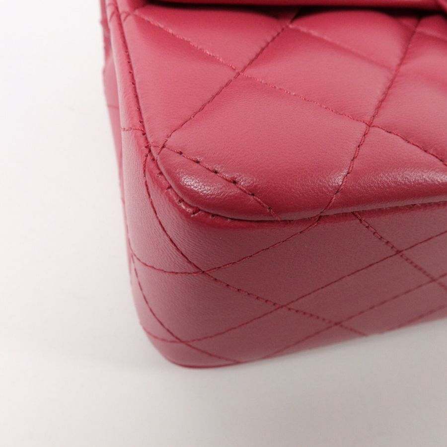 CHANEL 羊皮皮革Classic 20鏈帶肩背袋-13