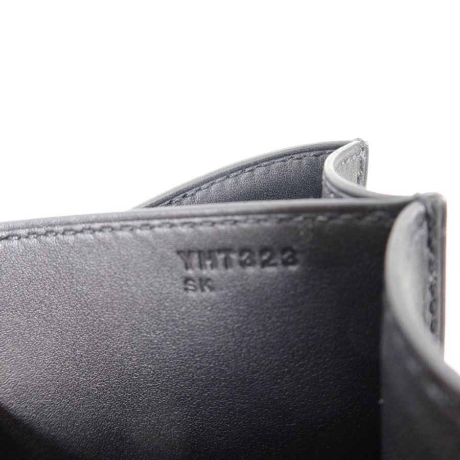 HERMES Velvet-Corduroy/Swif皮革Constance 24肩背袋Bleu Marine/Noir-7