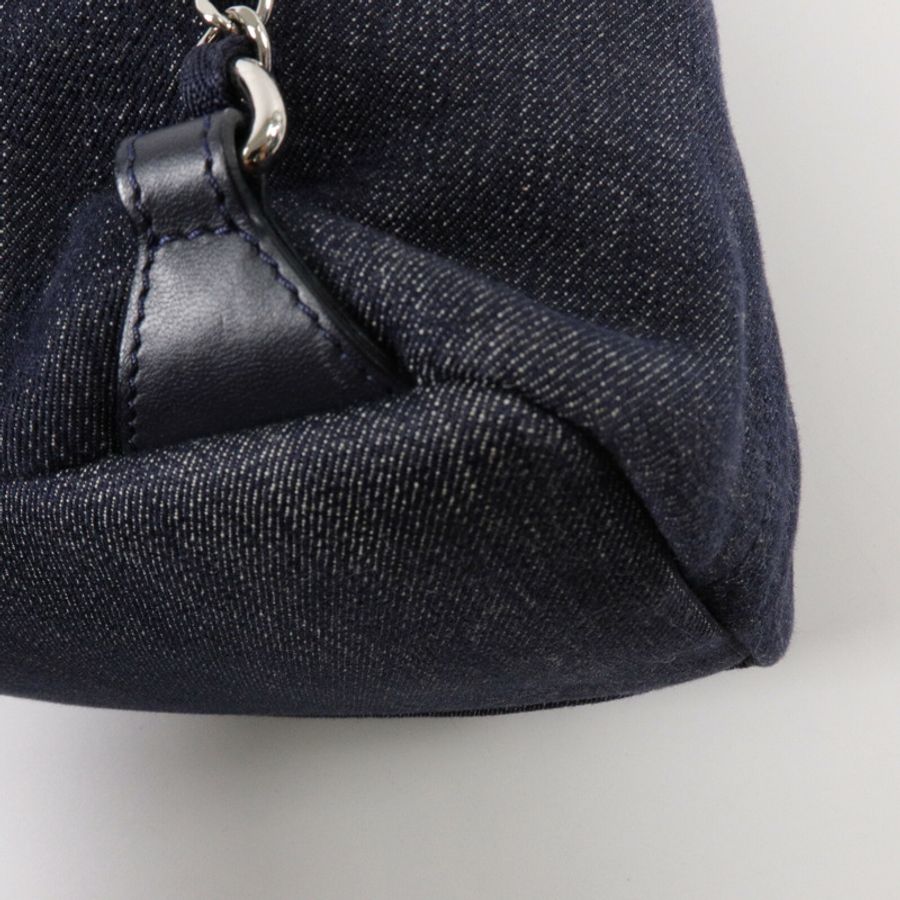 CHANEL 帆布Deauville Backpack鏈帶背包-14