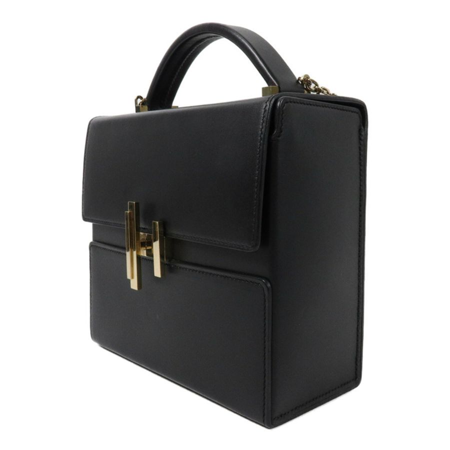 HERMES Tadelakt皮革Cinhetic Bag手挽肩背兩用袋Noir-2