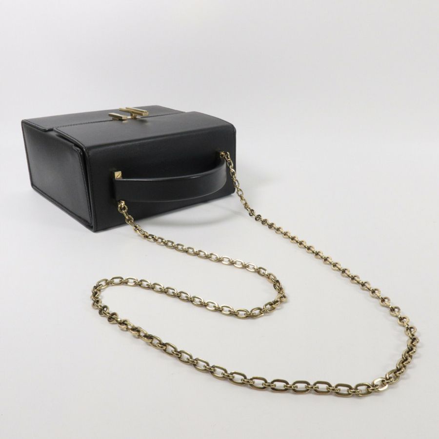 HERMES Tadelakt皮革Cinhetic Bag手挽肩背兩用袋Noir-8