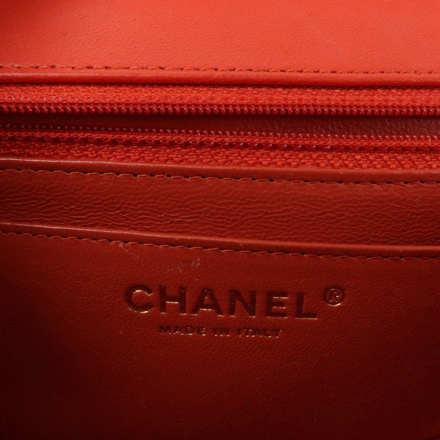 CHANEL 羊皮皮革Mini Classic 17鏈帶肩背袋-5