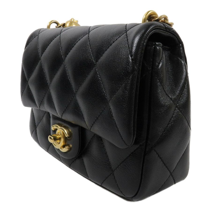 CHANEL 牛皮皮革Heart Crush Flap鏈帶肩背袋-2