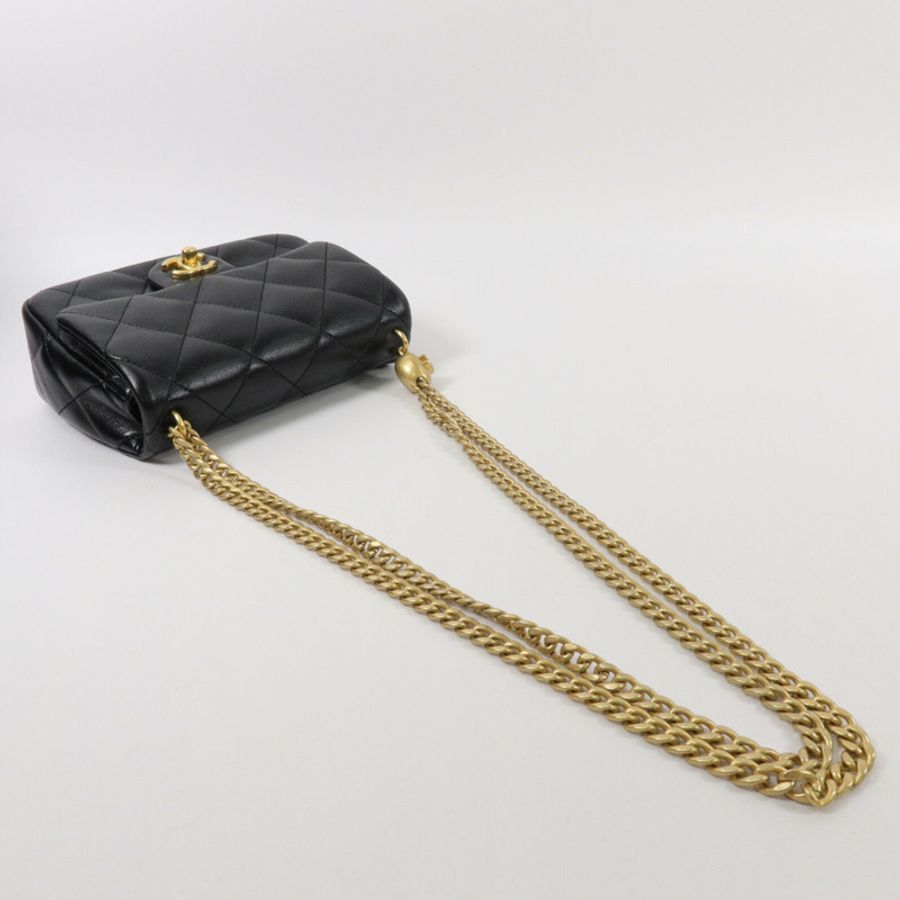 CHANEL 牛皮皮革Heart Crush Flap鏈帶肩背袋-8