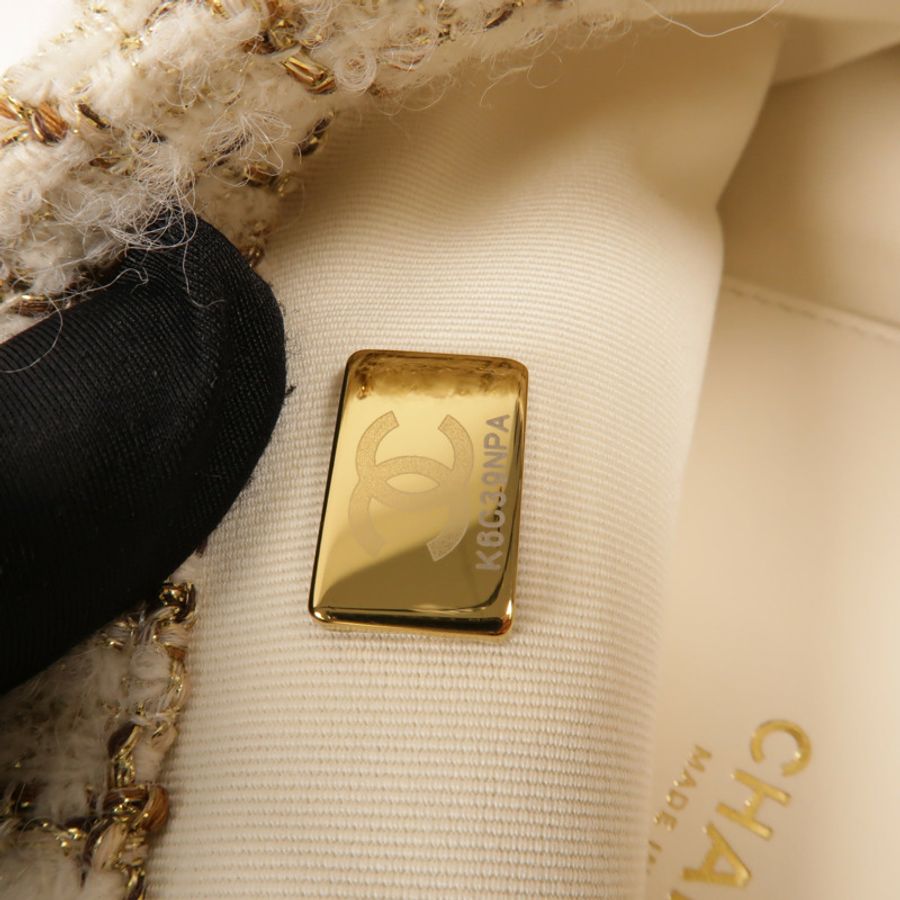 CHANEL Tweed Flap Bag肩背袋-8