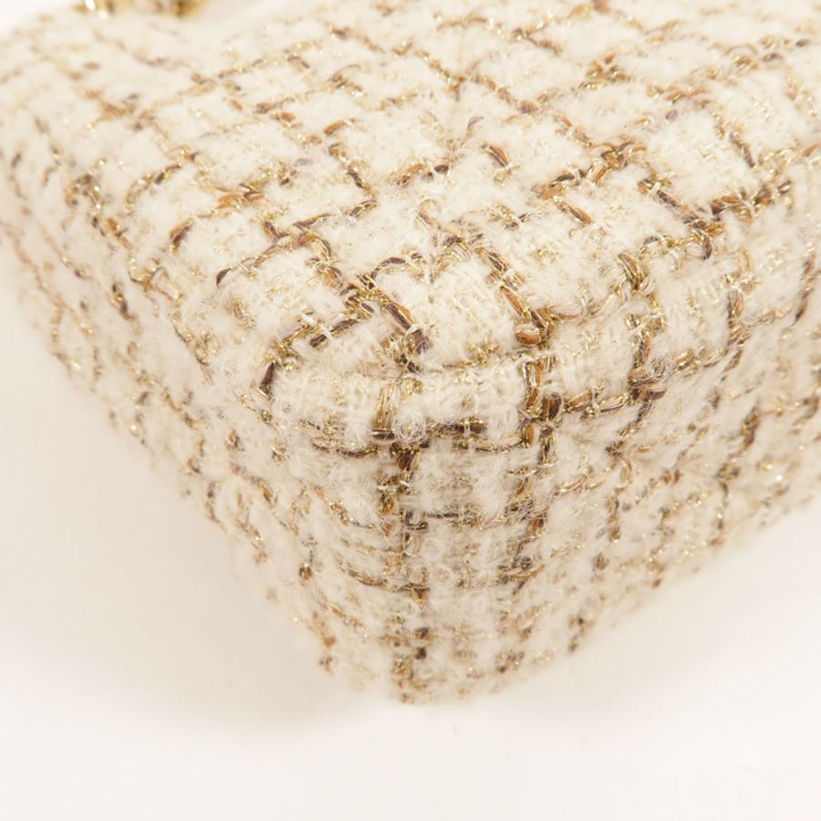 CHANEL Tweed Flap Bag肩背袋-13