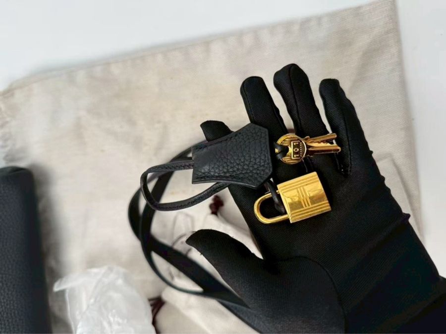 🖤 Hermès Kelly 28|Black Noir 黑金|Togo|T刻|經典夢幻收藏 🖤-15