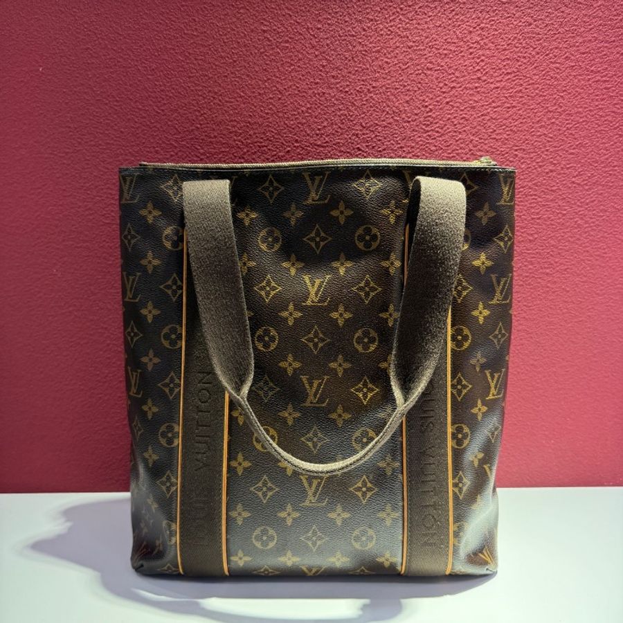 路易威登/Louis Vuitton Cabas系列 經典老花豎版琴譜 單肩托特包 手提包-3