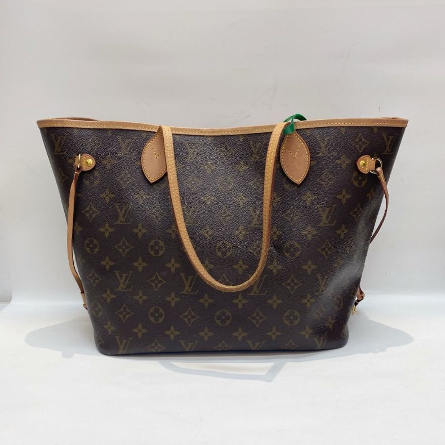 LV路易威登Neverfull老花中号米色内里托特包购物袋31×28×16-1