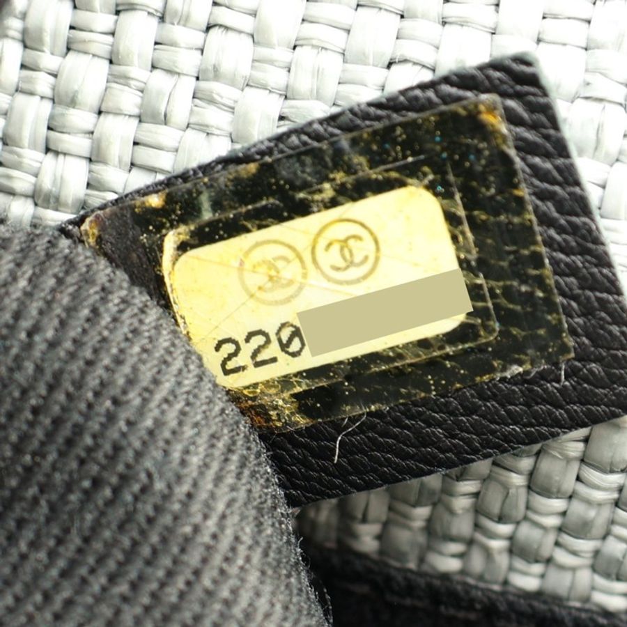 CHANEL 香奈兒 Deauville 肩背包 灰色 帆布 銀釦 A93183 A93183-4