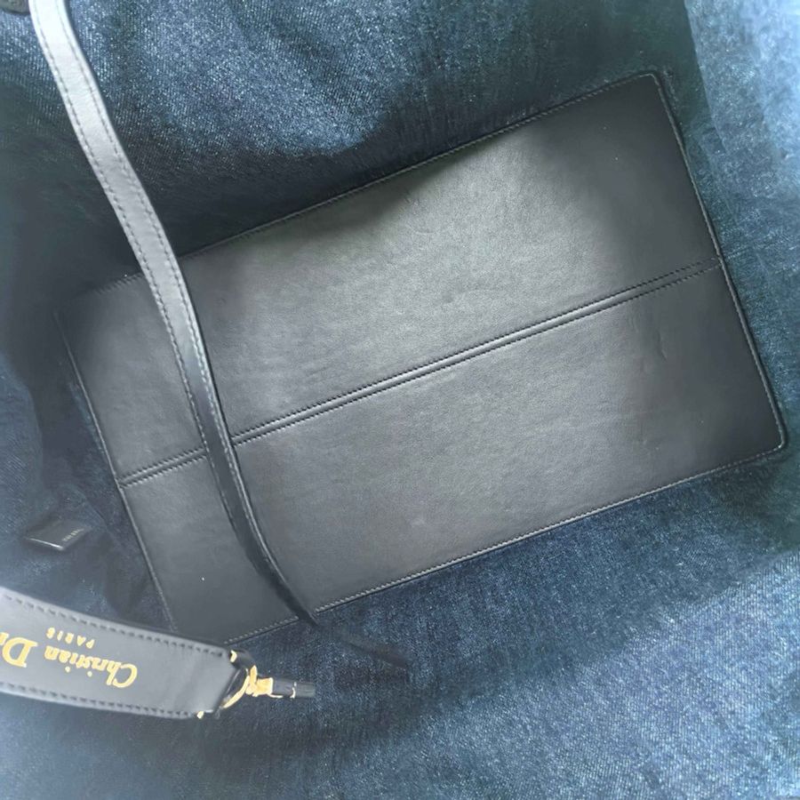 Dior 迪奧 Toujours 大號 老花 漸變藍托特包子母包購物袋-7