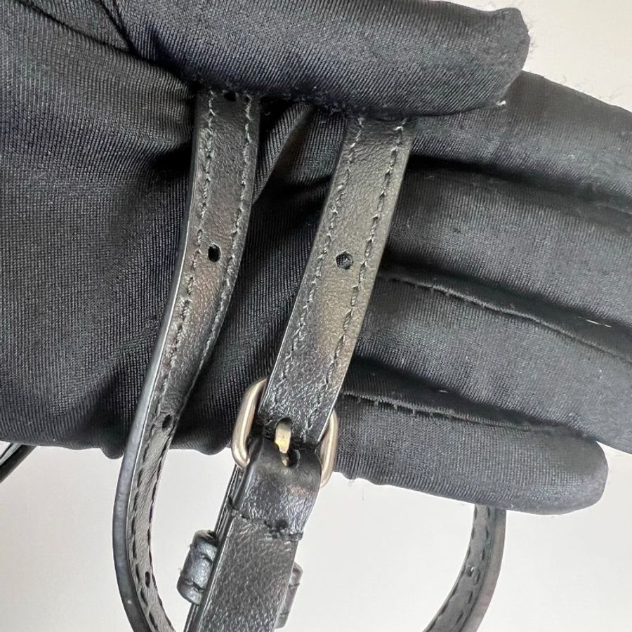 BALENCIAGA 761303 帆布鍊條手提斜背包-12