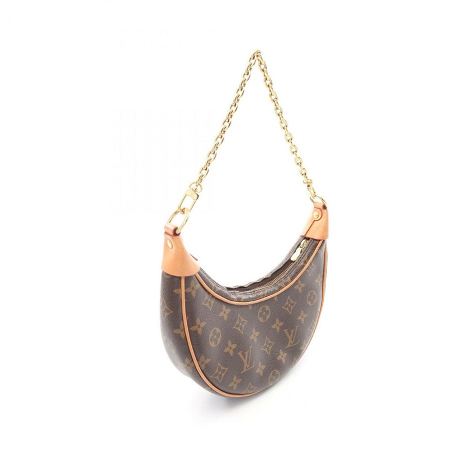 路易威登 Loop Chain 單肩背包 M81098 Monogram 帆布皮革棕色二手-1
