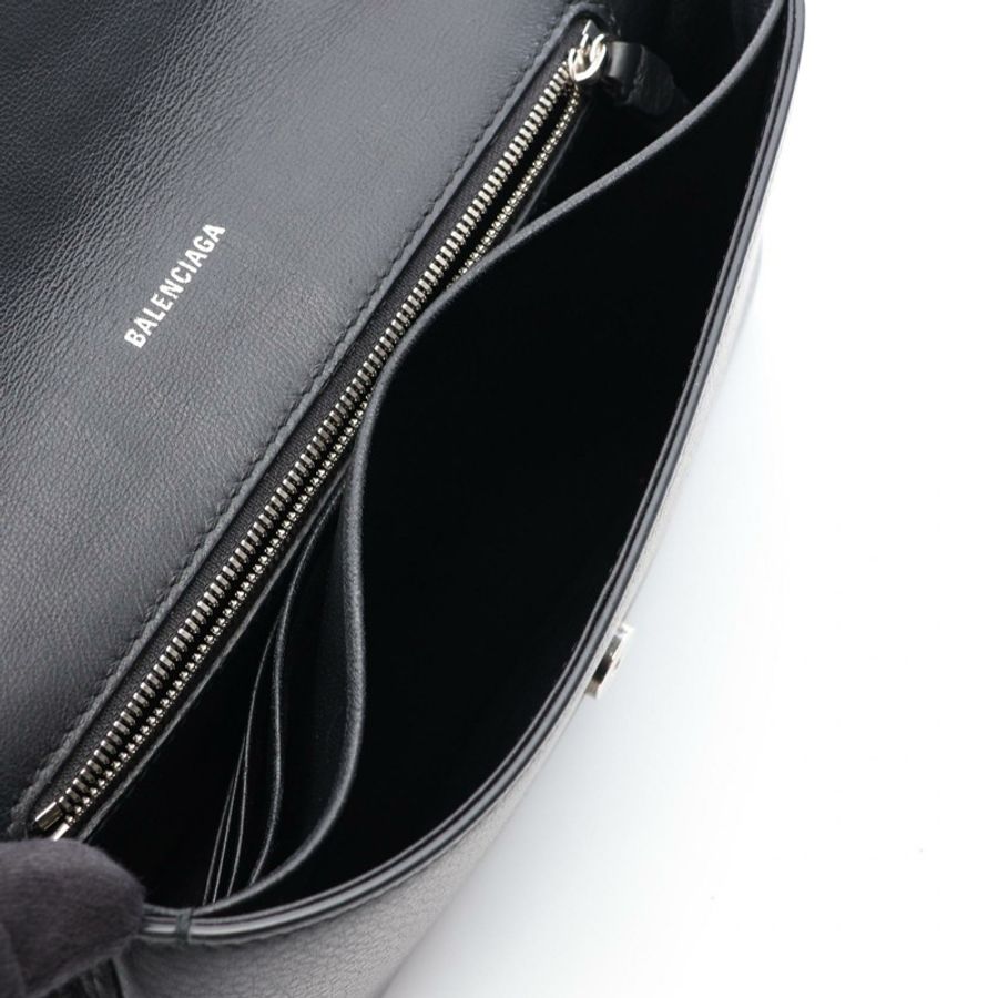 BALENCIAGA Everyday 鏈條皮夾單肩斜背包 537387 皮革 BK 二手-4