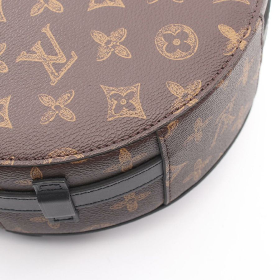 路易威登 Wheel Box 單肩斜背包 M59706 Monogram 棕色皮革-4