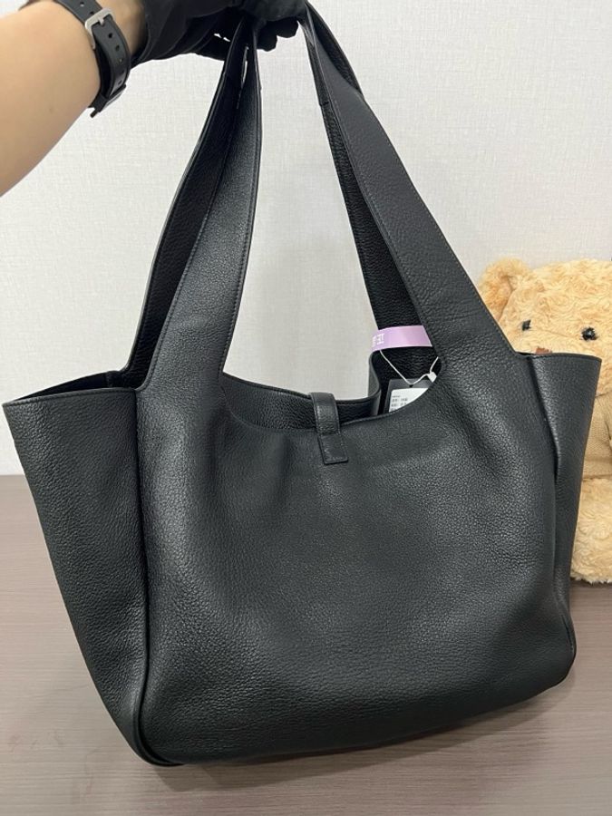 YSL 聖羅蘭 黑金BEA鹿皮托特-1