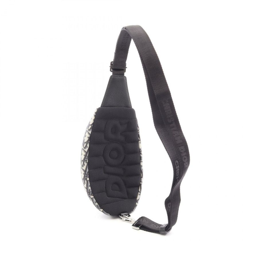 Christian Dior SCARAB Oblique 腰包 帆布皮革 米色 海軍藍 黑色-1