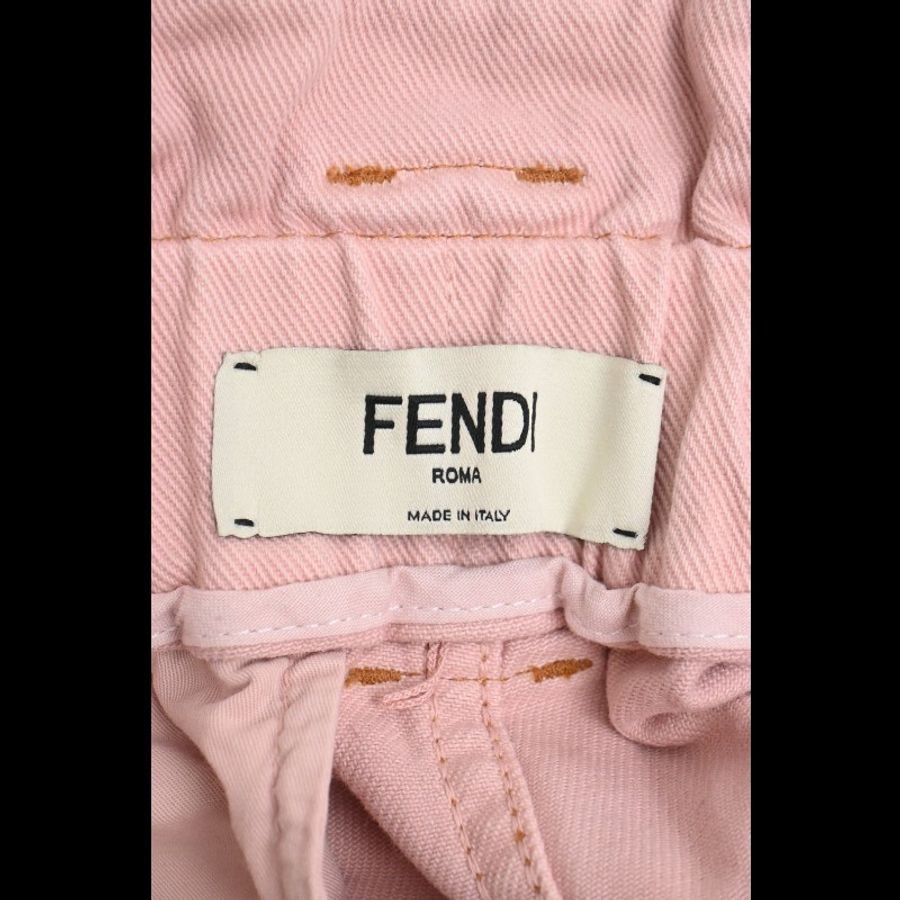 Fendi 粉色花苞短裙-1