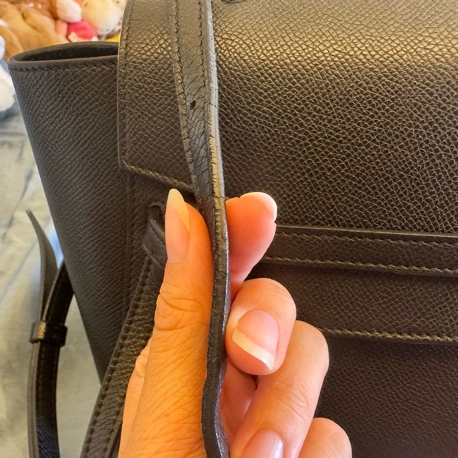 Celine 黑色鯰魚包 belt bag nano-18
