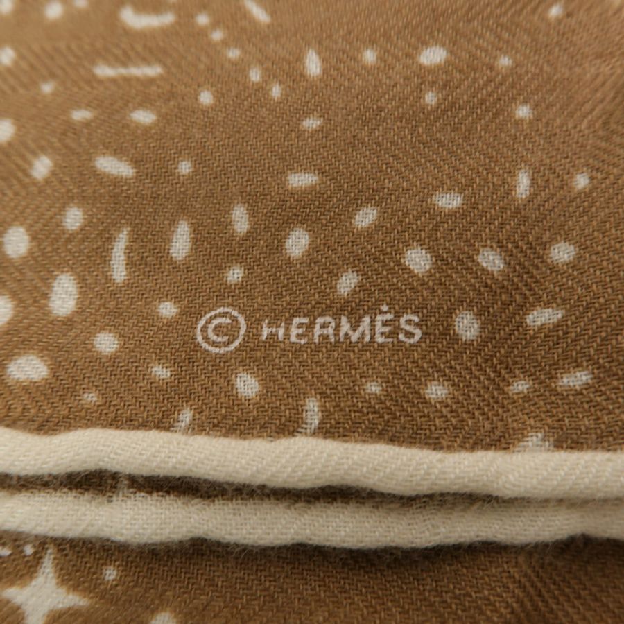 HERMES 絲質/羊絨Scarf 130x130圍巾-7